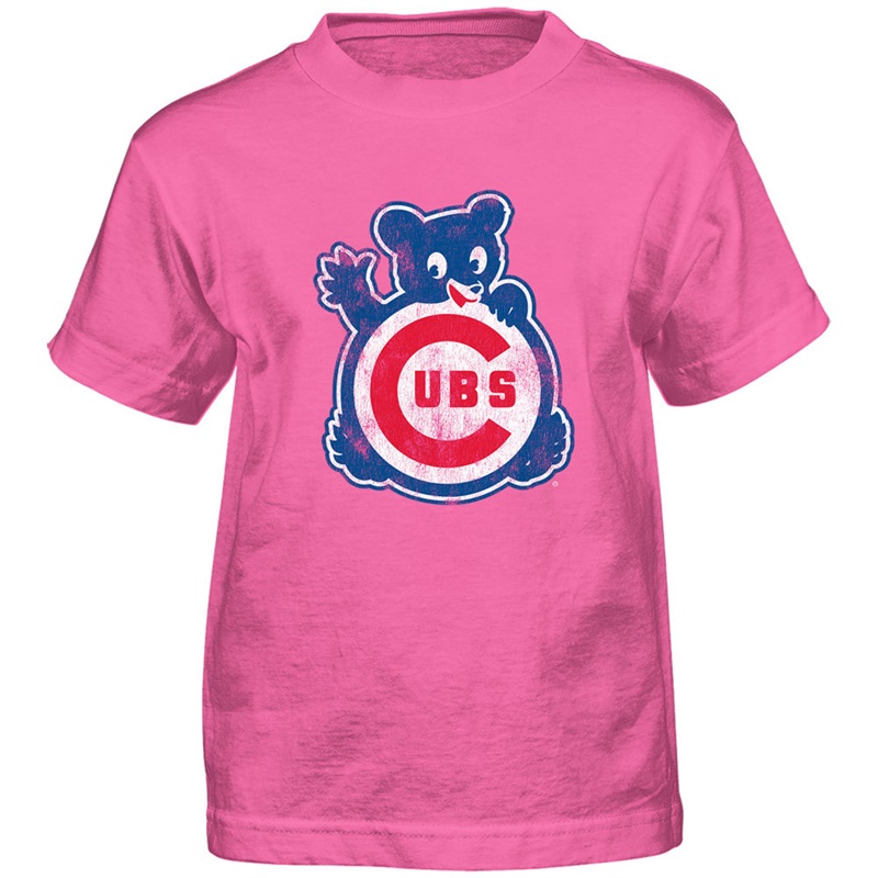 Youth Chicago Cubs Pink 1968 Throwback T-Shirt