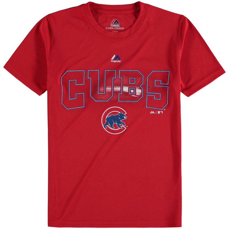 Youth Chicago Cubs Red Light Up the Field T-Shirt