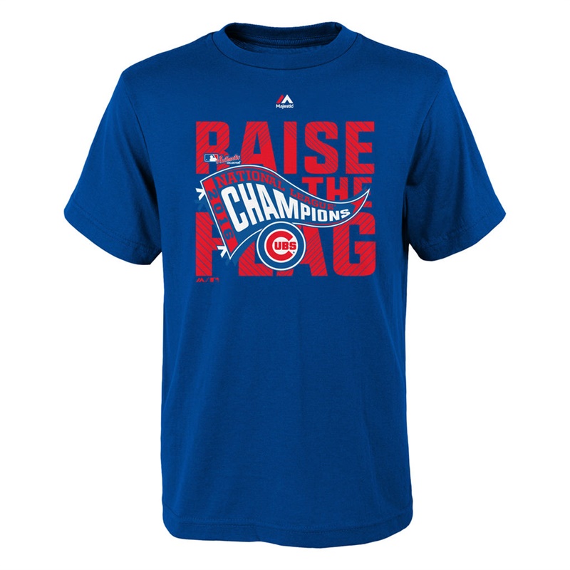 Youth Chicago Cubs Royal 2016 National League Champions Locker Room T-Shirt