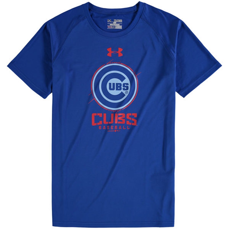 Chicago Cubs Royal Tech T-Shirt -  Youth