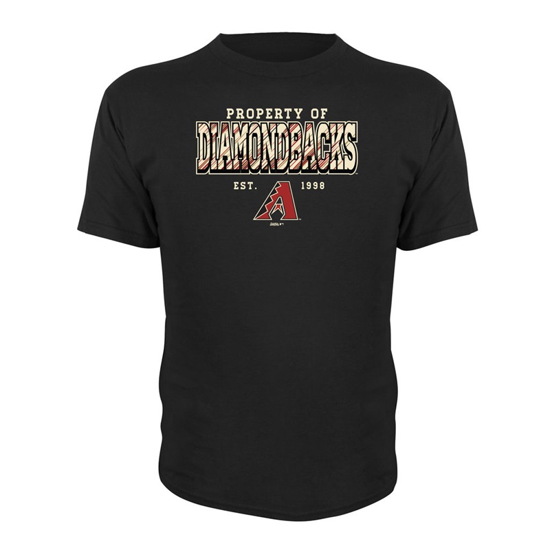 Youth Arizona Diamondbacks Black Property Of Team T-Shirt