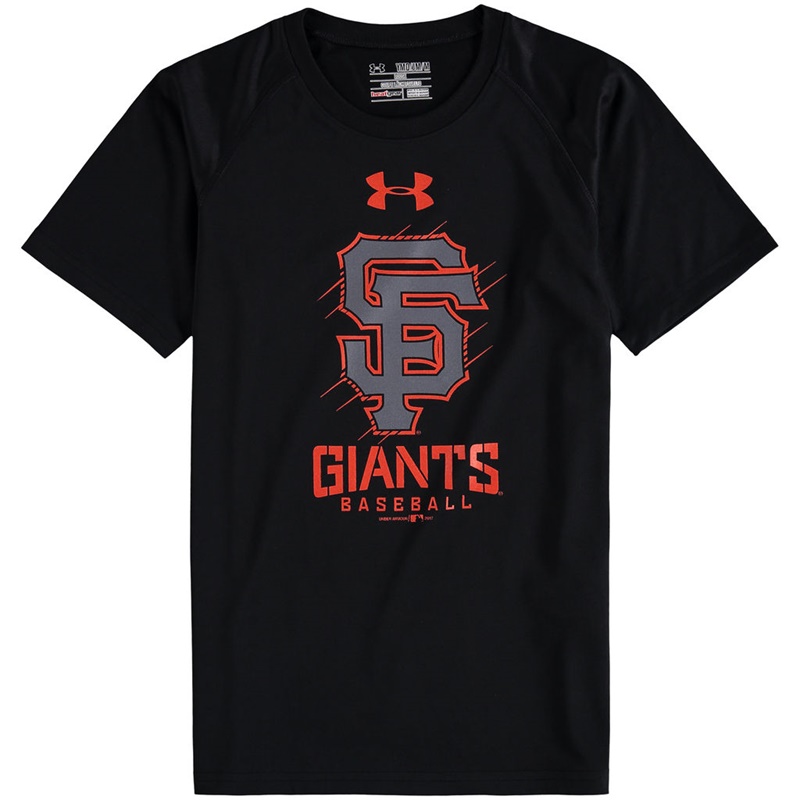 San Francisco Giants Black Tech T-Shirt -  Youth