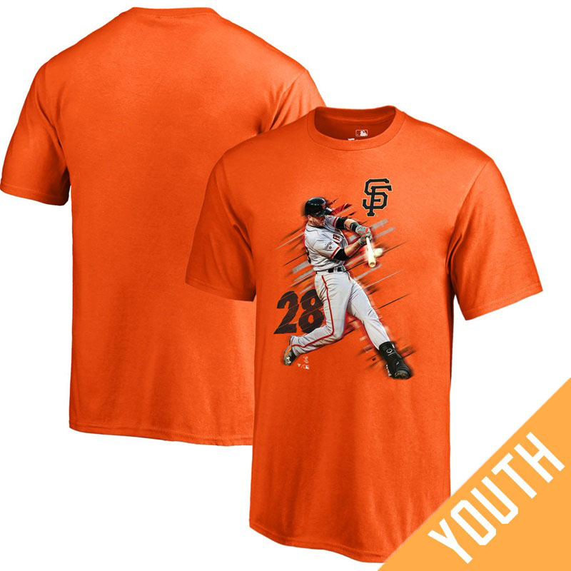 Youth San Francisco Giants Buster Posey Fanatics Branded Fade Away Orange T-Shirt