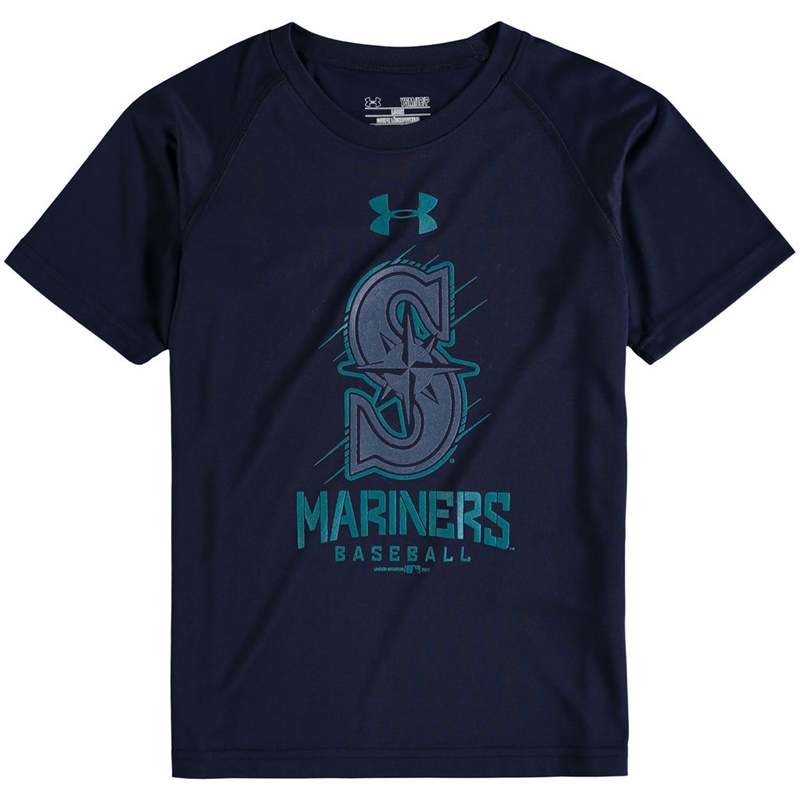 Seattle Mariners Navy Tech T-Shirt -  Youth