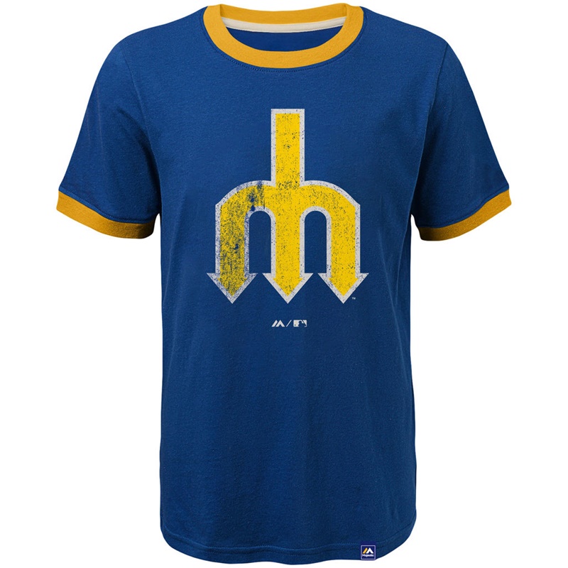 Youth Seattle Mariners Royal Cooperstown Collection T-Shirt