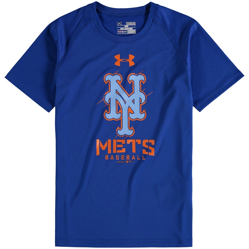 New York Mets Royal Tech T-Shirt -  Youth