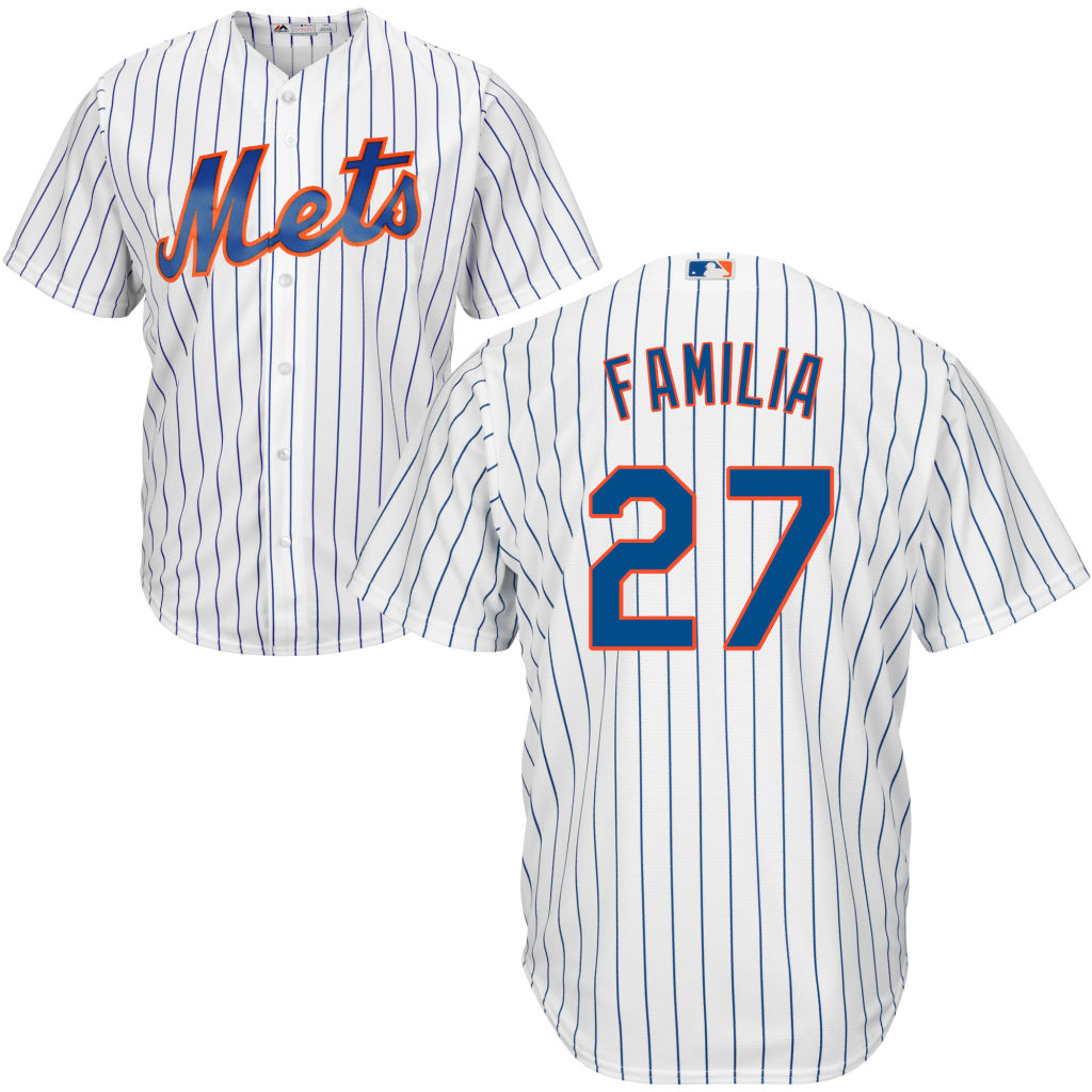 Youth New York Mets Jeurys Familia #27 Home White Cool Base Jersey