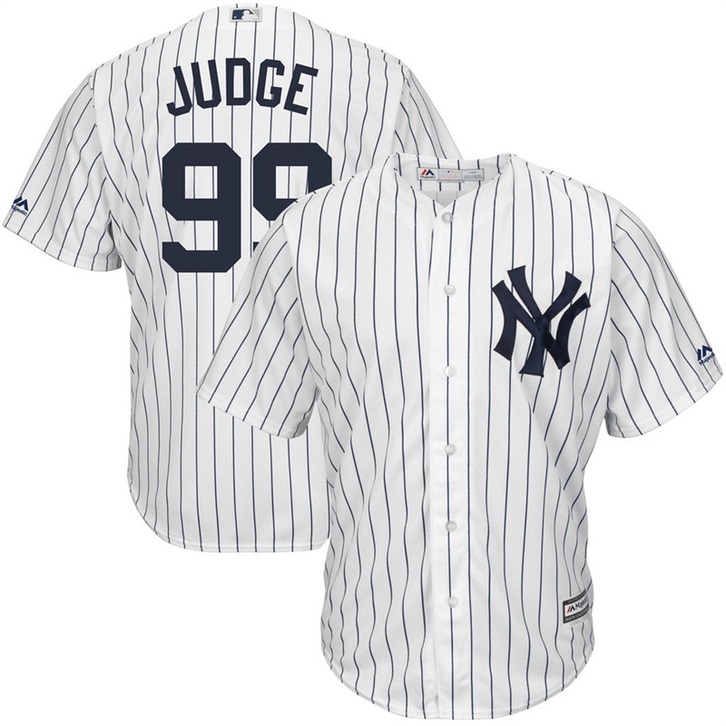 Youth New York Yankees #99 Aaron Judge Home White Cool Base Jersey