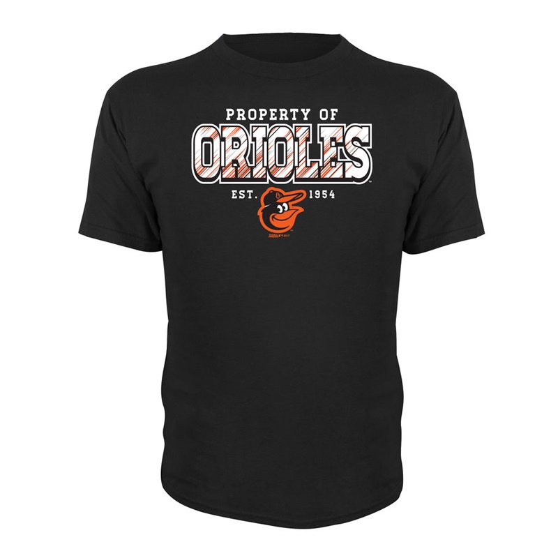 Youth Baltimore Orioles Black Property Of Team T-Shirt