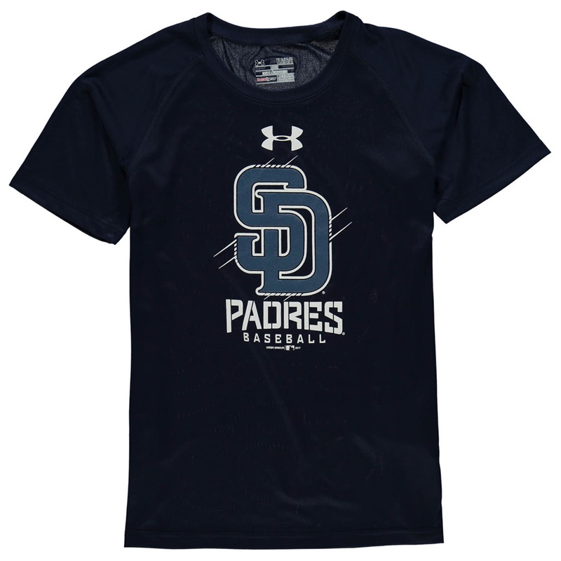 San Diego Padres Navy Tech T-Shirt -  Youth