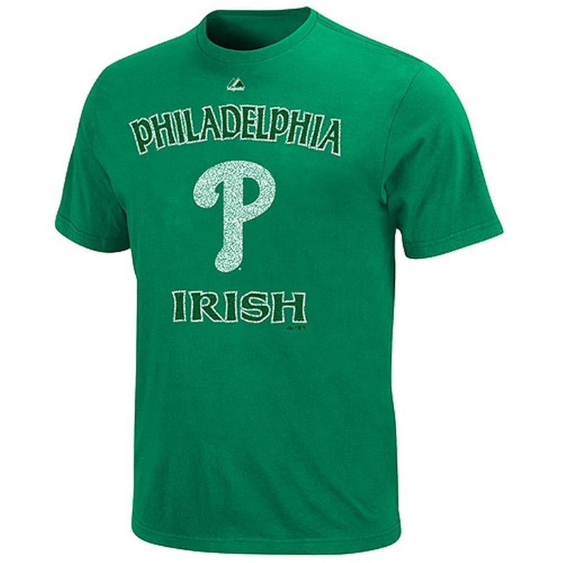 Youth Philadelphia Phillies Green St. Patrick's Day Lucky Logo T-Shirt