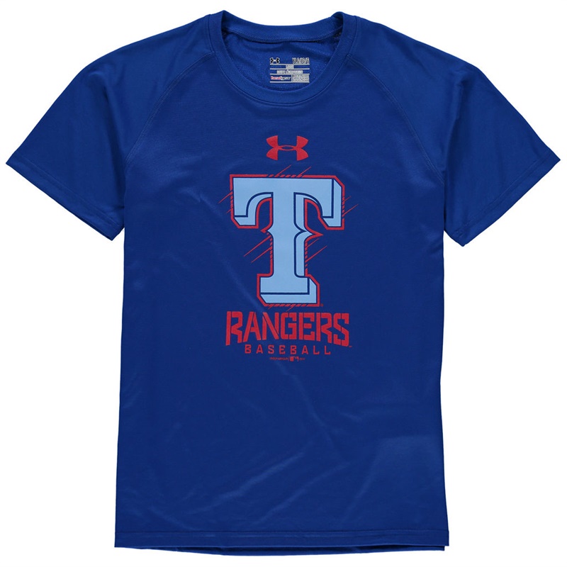 Texas Rangers Royal Tech T-Shirt -  Youth