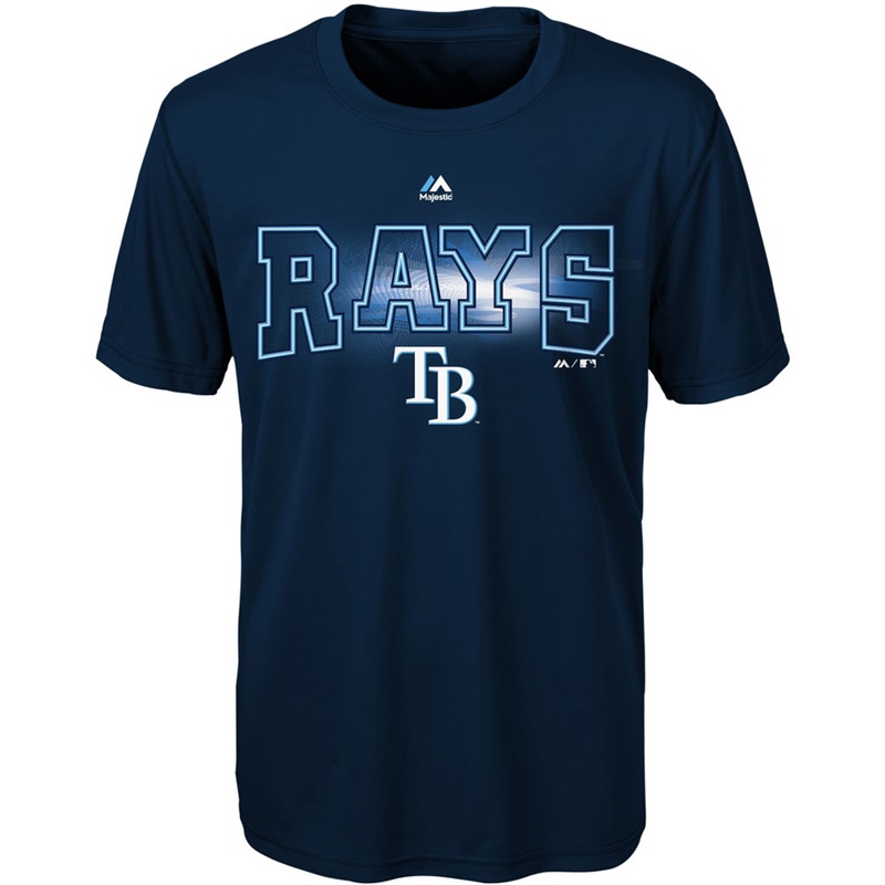 Youth Tampa Bay Rays Navy Light Up the Field T-Shirt