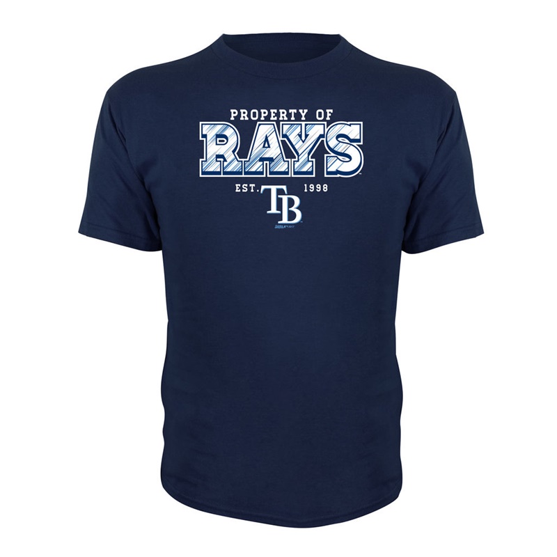 Youth Tampa Bay Rays Navy Property Of Team T-Shirt