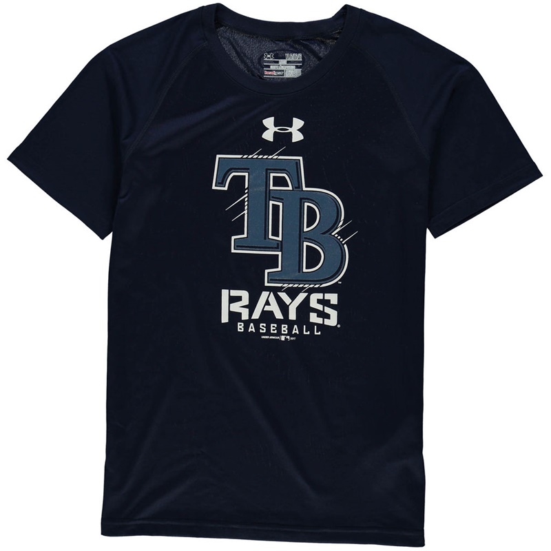 Tampa Bay Rays Navy Tech T-Shirt -  Youth