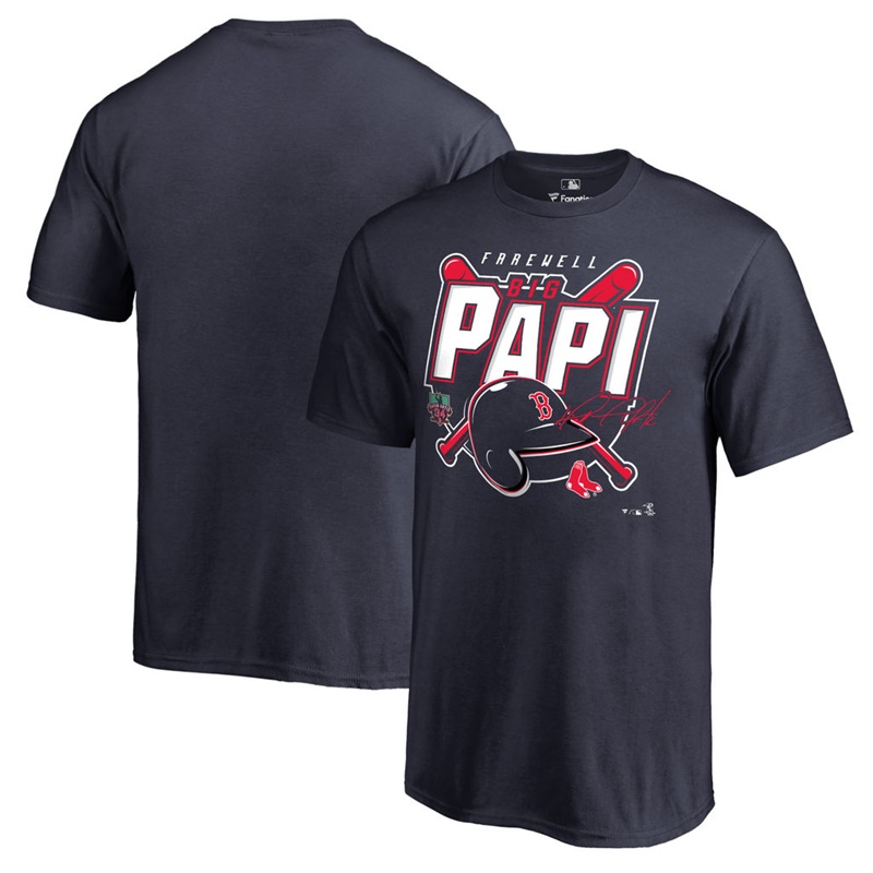 Youth Boston Red Sox David Ortiz Farewell Big Papi Navy T-Shirt