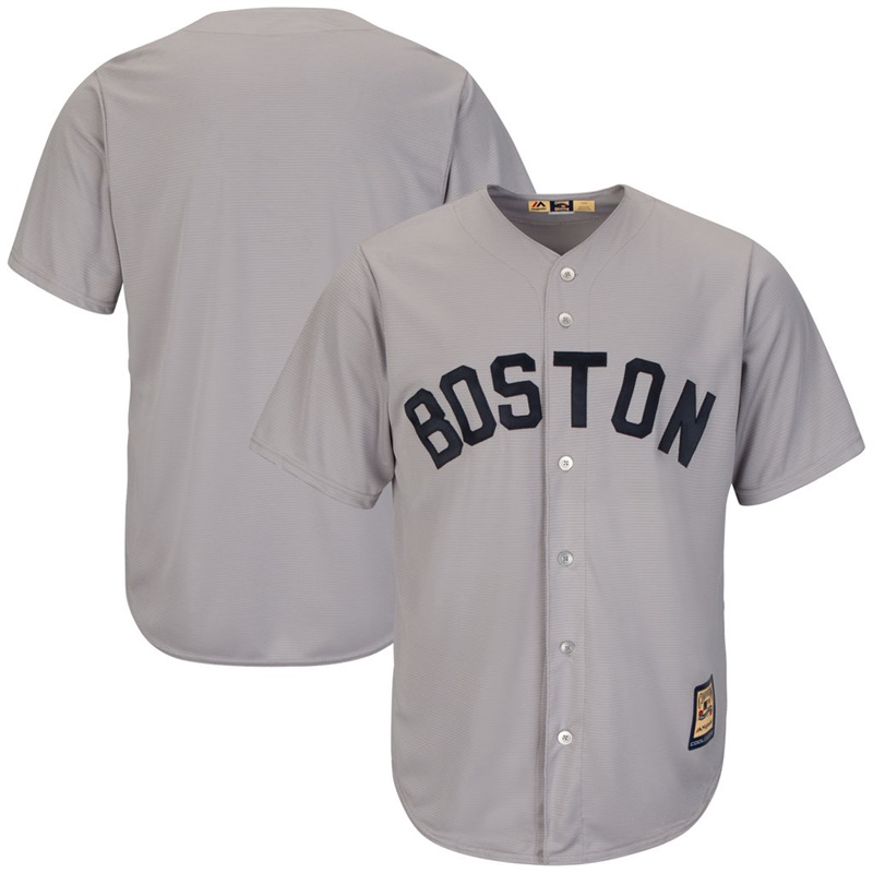 Youth Boston Red Sox Gray Replica Road Cooperstown Team Jersey