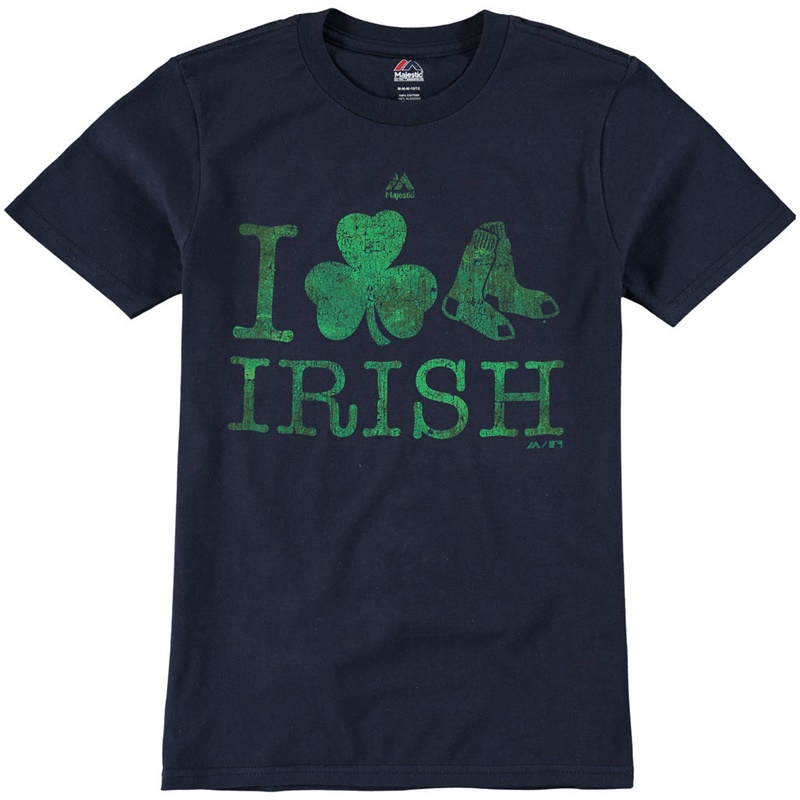 Youth Boston Red Sox Navy Celtic Signs T-Shirt