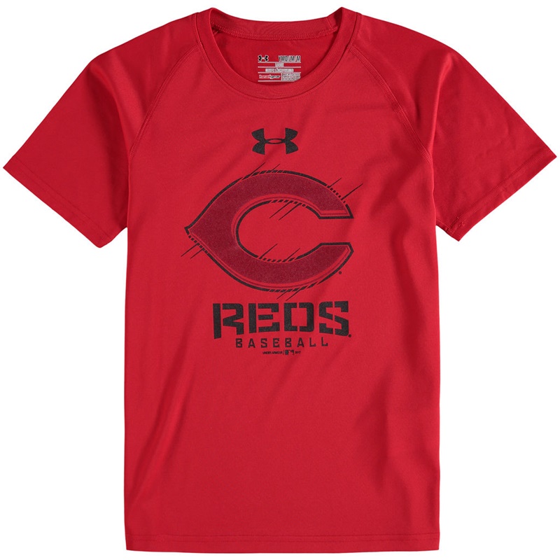 Cincinnati Reds Red Tech T-Shirt -  Youth