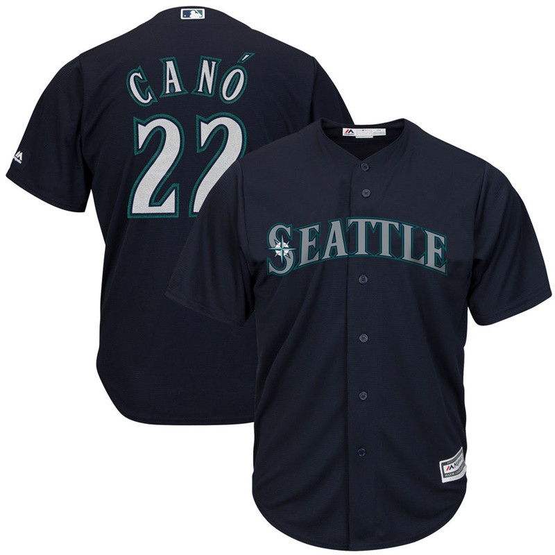 Youth Robinson Cano #22 Seattle Mariners Alternate Navy Cool Base Jersey