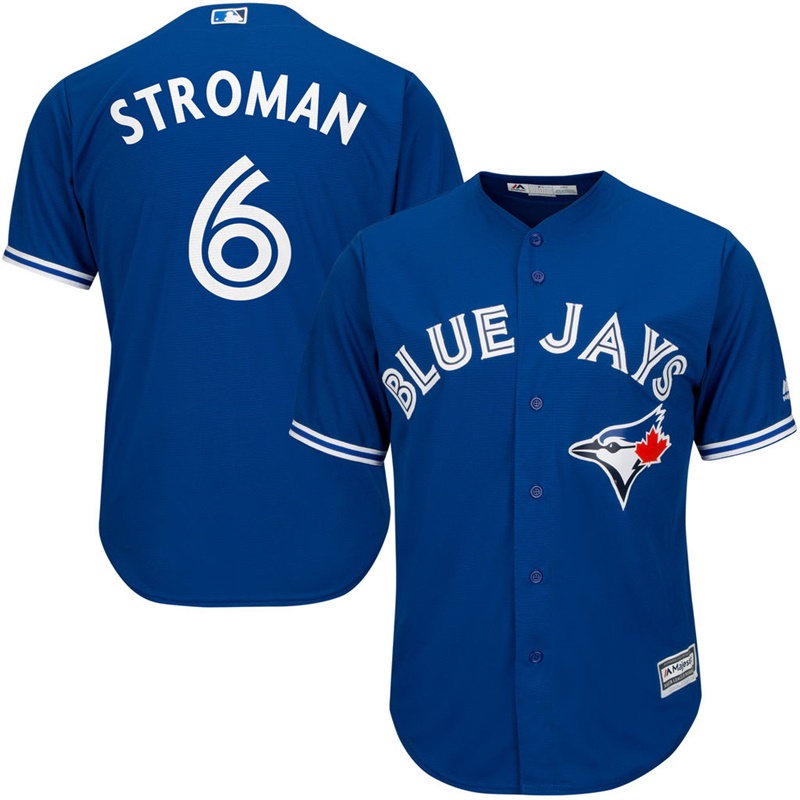 Youth Toronto Blue Jays #6 Marcus Stroman Alternate Royal Cool Base Jersey