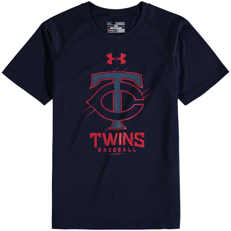 Minnesota Twins Navy Tech T-Shirt -  Youth