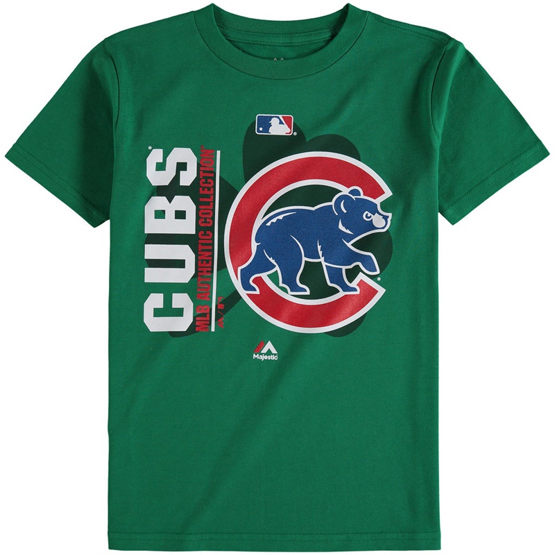 Youth Chicago Cubs Green Authentic Collection Celtic T-Shirt