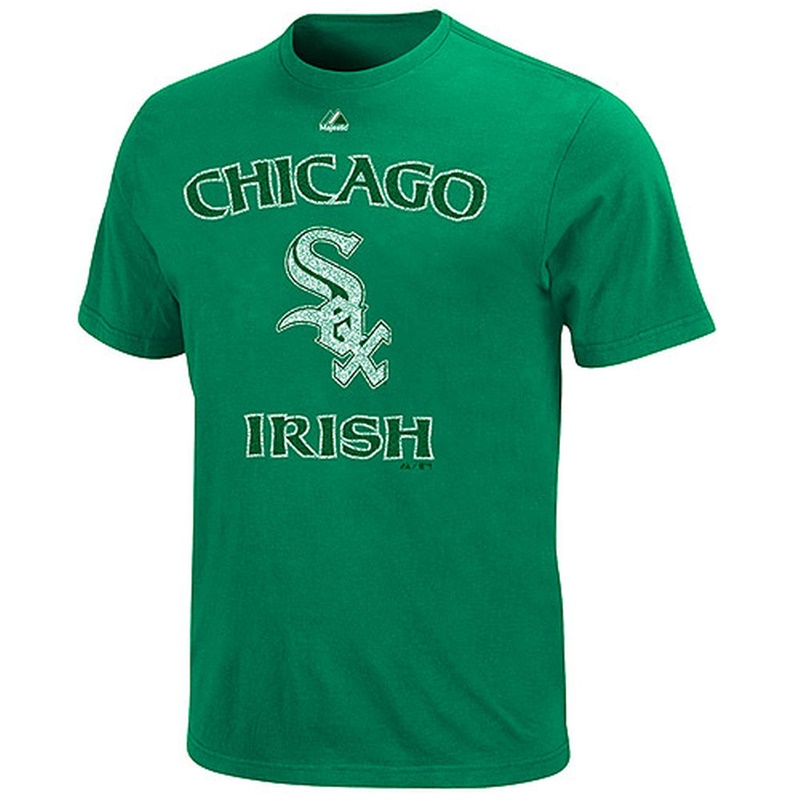 Youth Chicago White Sox Green St. Patrick's Day Lucky Logo T-Shirt