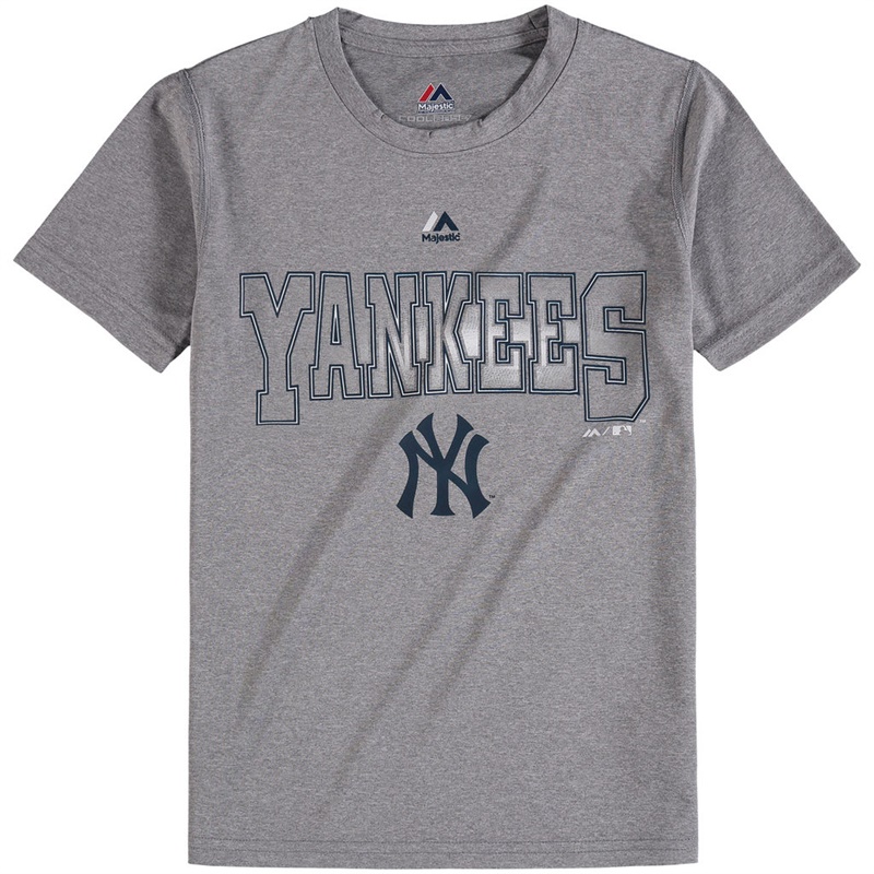 Youth New York Yankees Gray Light Up the Field T-Shirt