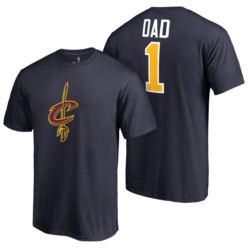 Men's Cleveland Cavaliers Father's Day Navy T-shirt