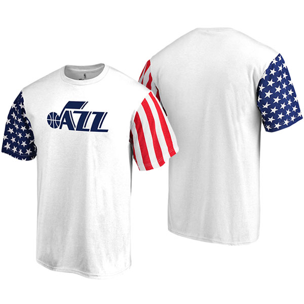 Men's  New Orleans Pelicans Fanatics Branded Stars and Stripes White T-shirt