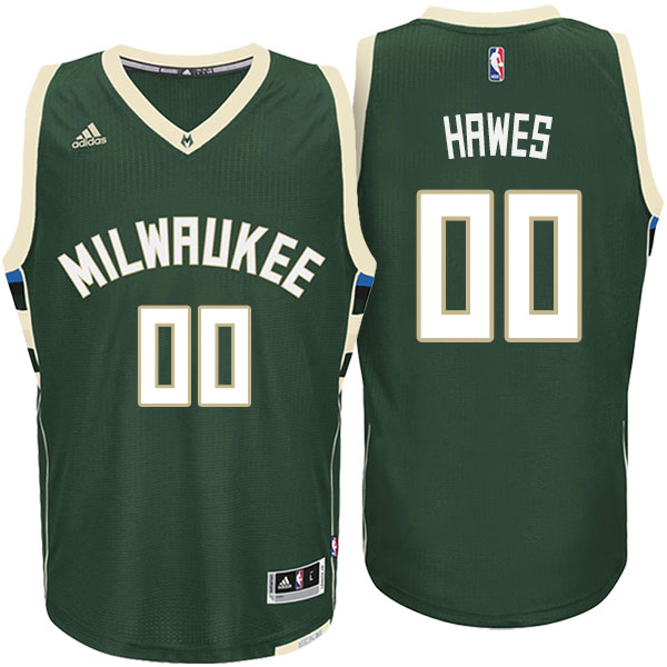 Men's  Spencer Hawes Milwaukee Bucks Adidas Swingman Climacool Green Jersey