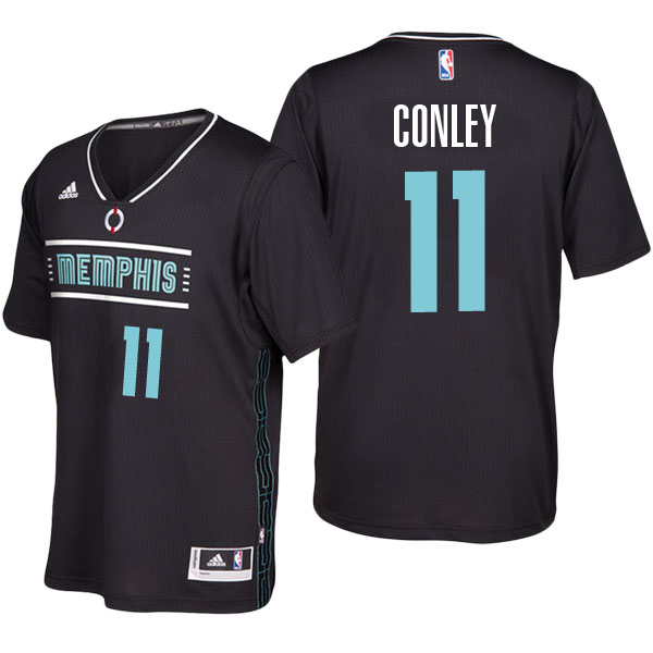 Men's  Men Memphis Grizzlies# 11 Mike Conley Black Pride Swingman Jersey