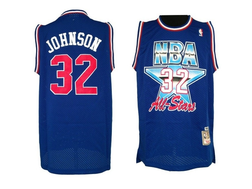 Earvin Johnson 1992 All-Star Blue Jersey