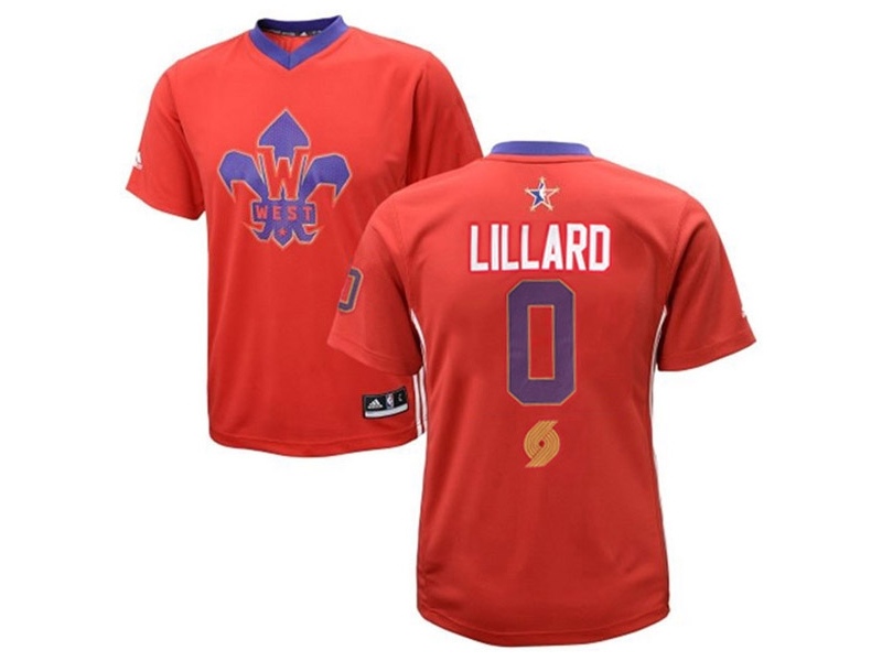 Damian Lillard 2014 All-Star Red Jersey