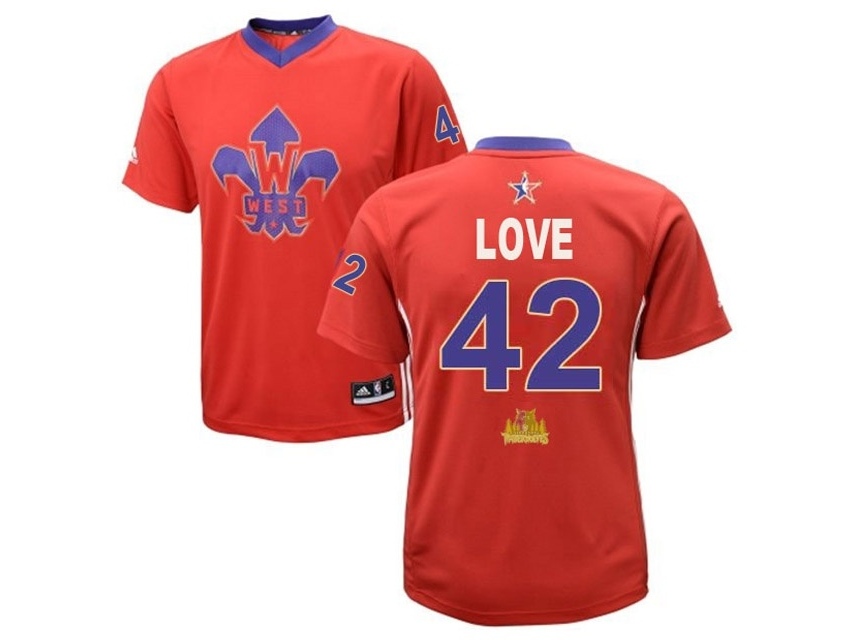 Kevin Love 2014 All-Star Red Jersey