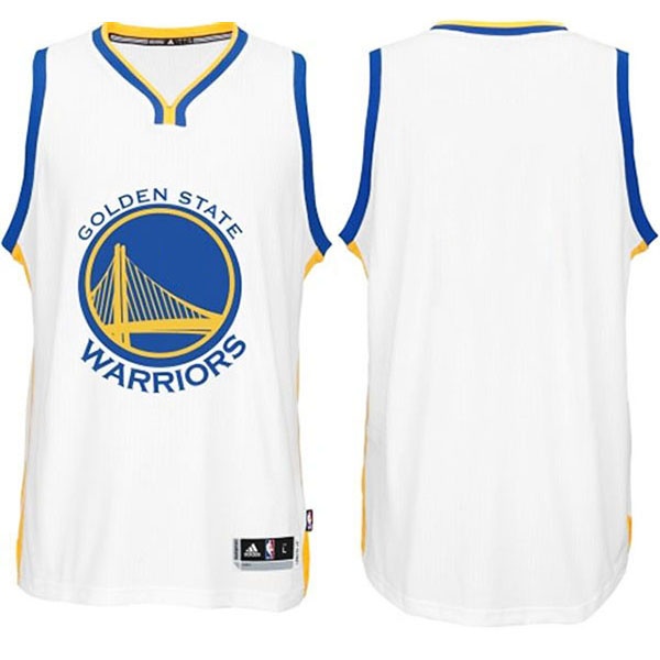 Men's  2015 Golden State Warriors Blank Jersey White