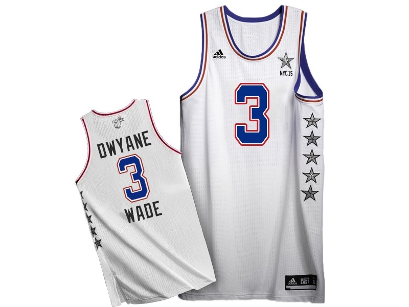 Dwyane Wade 2015 All-Star White Jersey