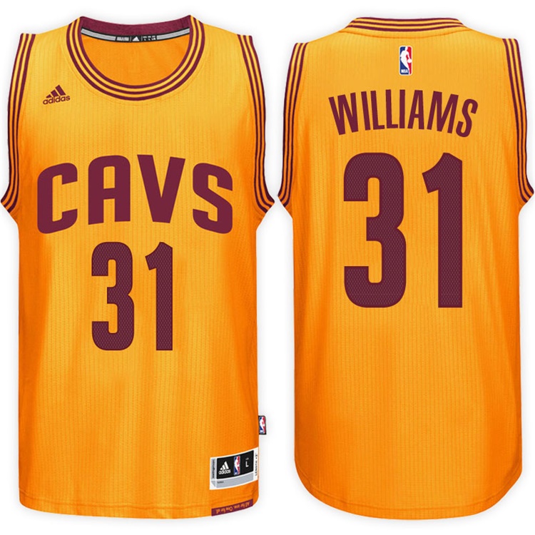 Men's 2016-17 Season Deron Williams Cleveland Cavaliers #31 New Swingman Alternate Gold Jersey