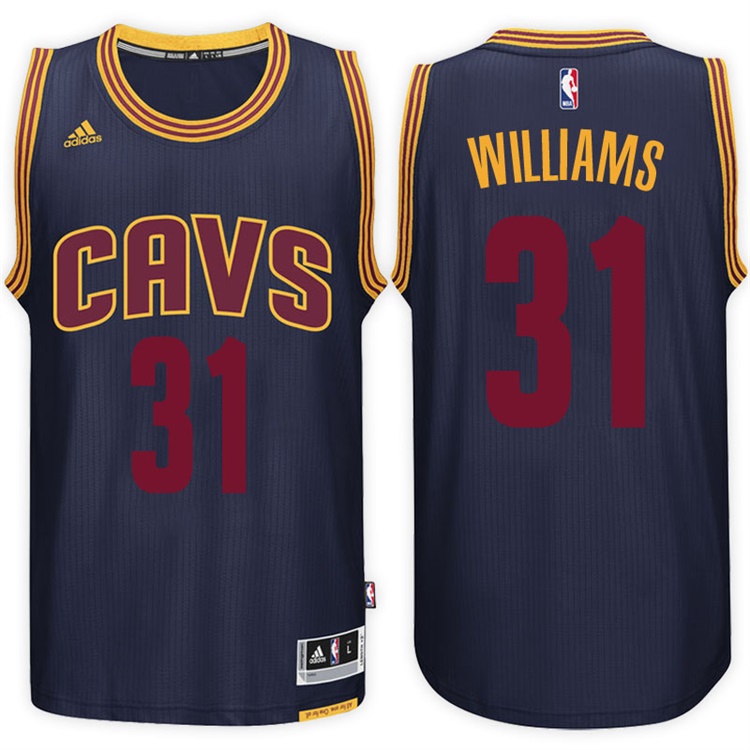 Men's 2016-17 Season Deron Williams Cleveland Cavaliers #31 New Swingman Alternate Navy Jersey