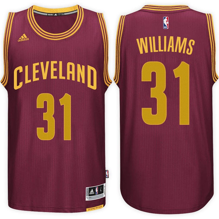 Men's 2016-17 Season Deron Williams Cleveland Cavaliers #31 New Swingman Road Wine Jersey