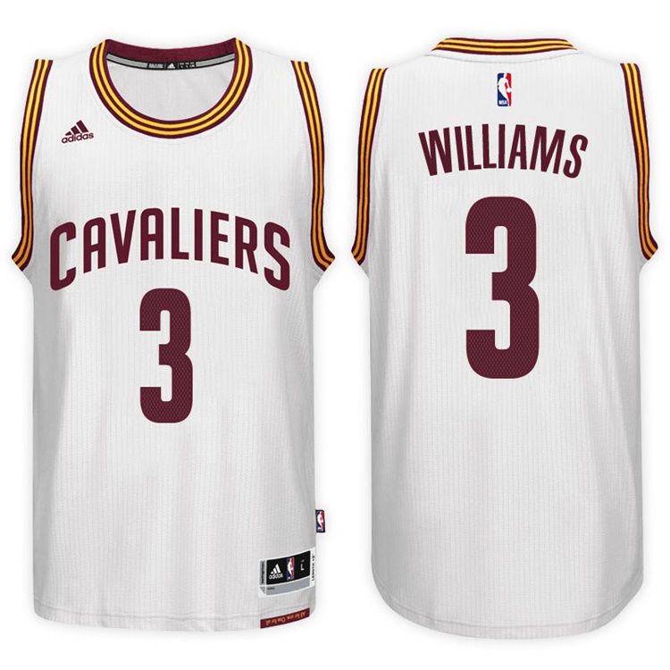 Men's 2016-17 Season Derrick Williams Cleveland Cavaliers #3 New Swingman Home White Jersey