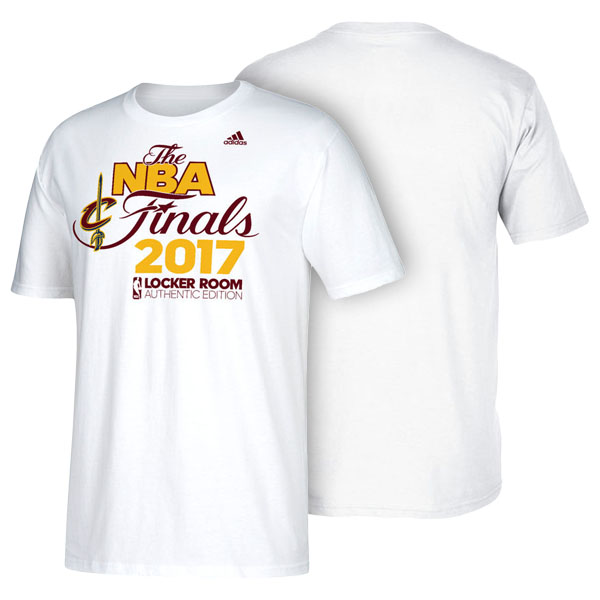 Men's  Cleveland Cavaliers Adidas 2017 NBA the Finals Fanatics Branded Eastern Conference Champions White T-shirt