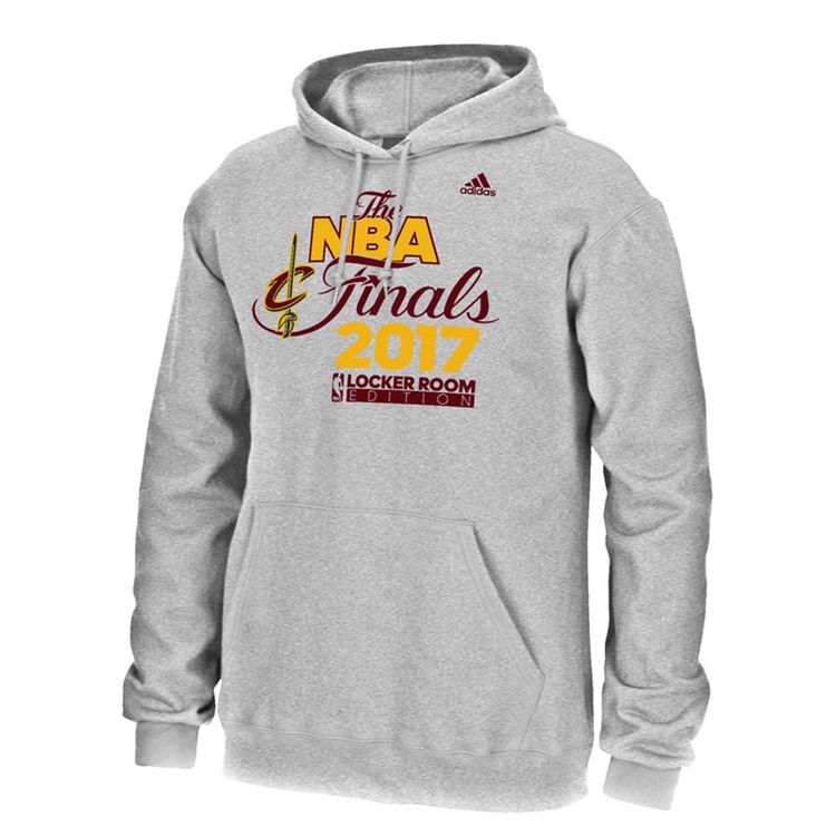 Men's Cleveland Cavaliers 2017 Eastern Conference Champions Locker Room Pullover Hoodie Gray