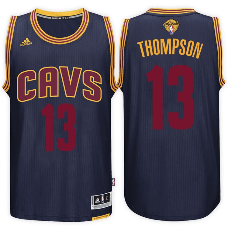 Men's 2017 NBA The Finals Patch Tristan Thompson Cleveland Cavaliers #13 Alternate Navy New Swingman Jersey