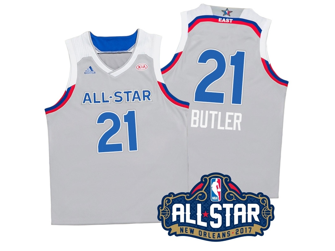 Jimmy Butler 2017 New Orleans All-Star Eastern Conference Gray Jersey