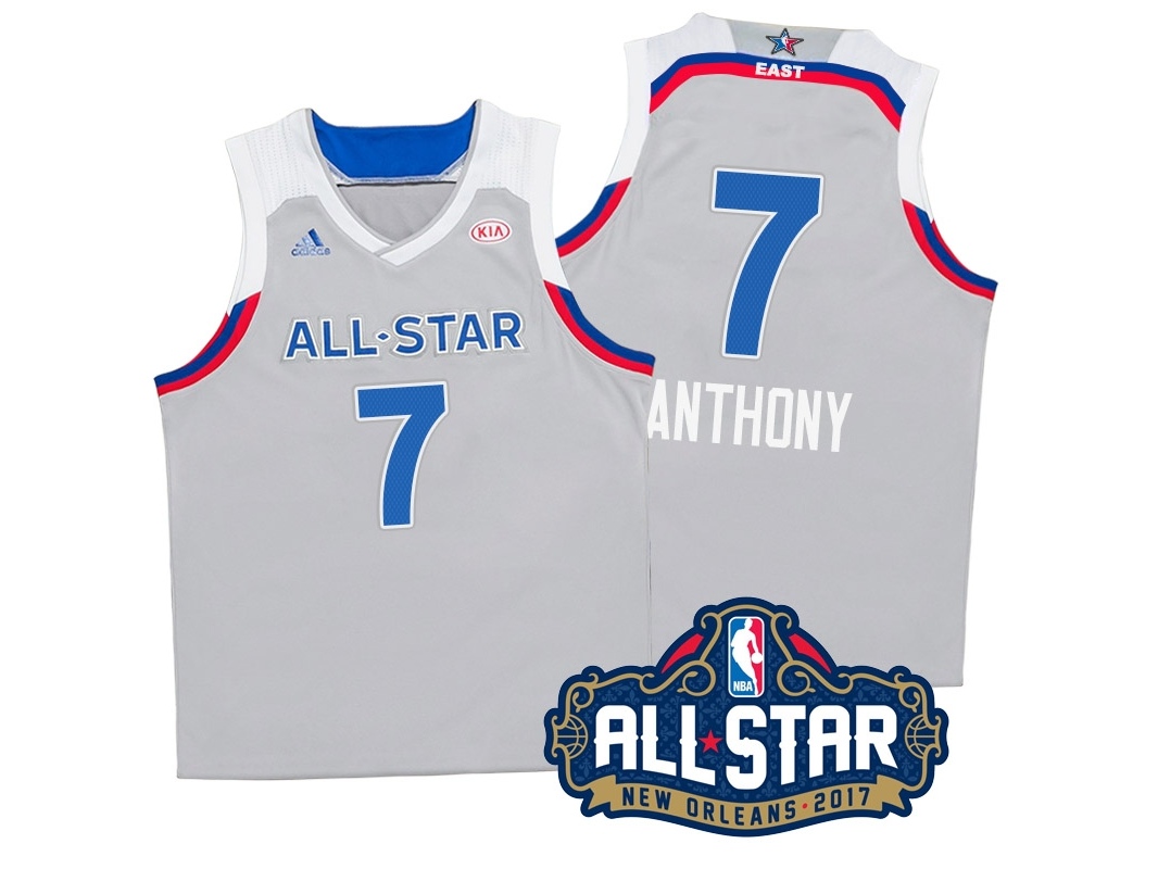 Carmelo Anthony 2017 New Orleans All-Star Eastern Conference Gray Jersey