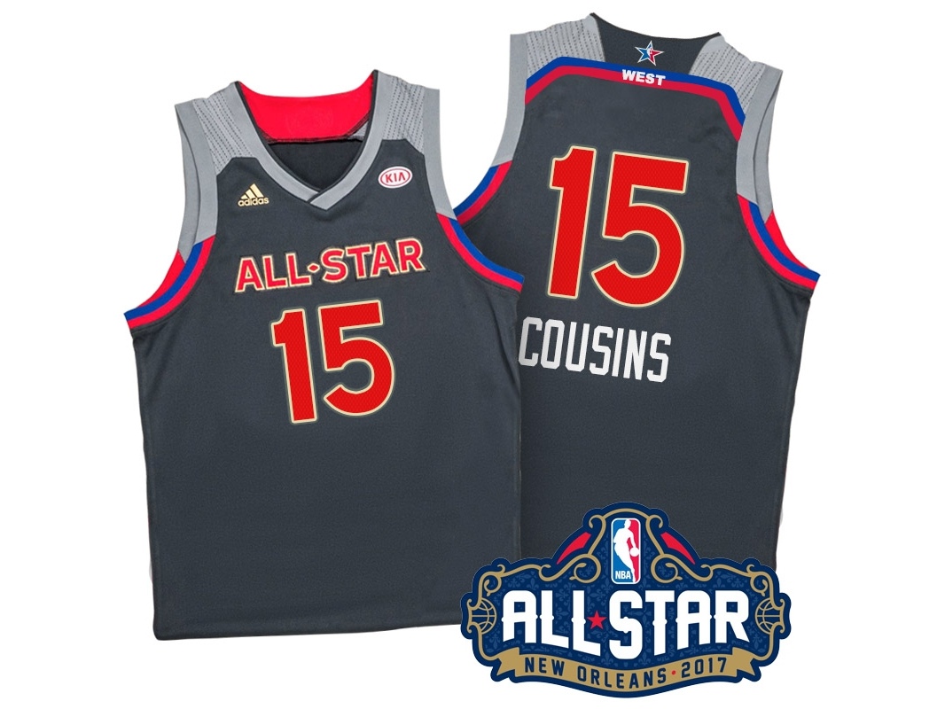 DeMarcus Cousins 2017 New Orleans All-Star Western Conference Charcoal Jersey