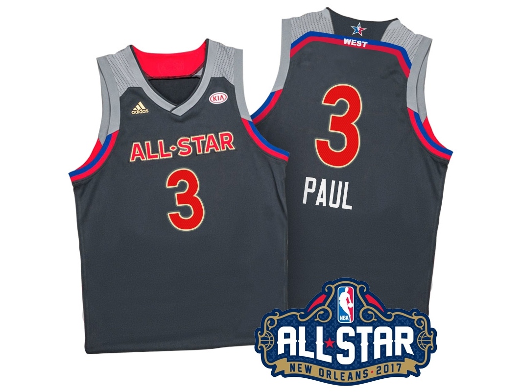 Chris Paul 2017 New Orleans All-Star Western Conference Charcoal Jersey