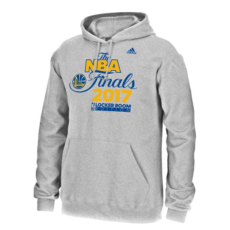 Men's Golden State Warriors 2017 Western Conference Champions Locker Room Hoodie Gray